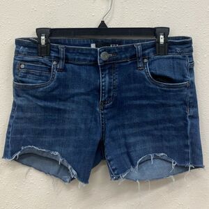 Kut from the Kloth Dark Blue Midrise Cut Off Shorts size 6 #744